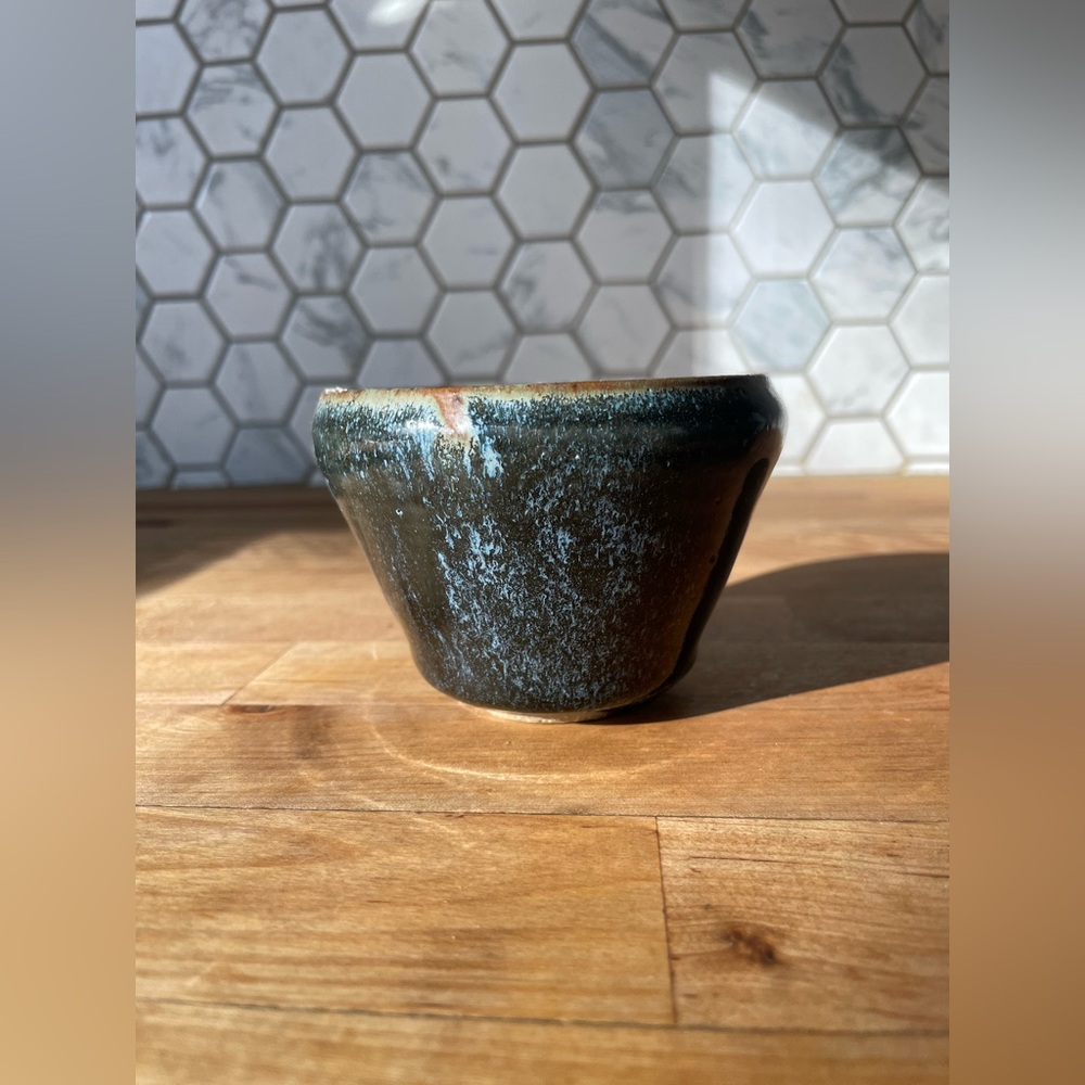 Handcrafted Blue Ceramic Bowl - Picture 2 of 8